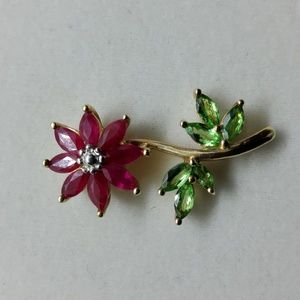 14k THL Samuel Aaron International Ruby Pendany